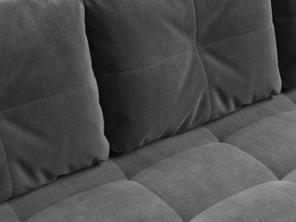 Диван Морган Велюр Монолит серый