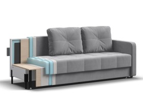 Диван Морган Велюр Монолит сталь