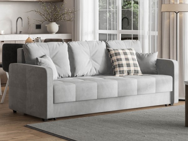 Диван Морган Велюр Монолит сталь