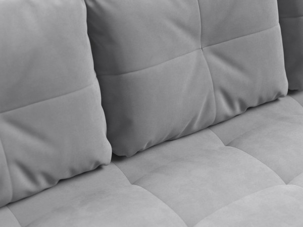 Диван Морган Велюр Монолит сталь