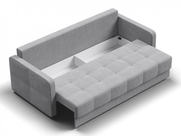 Диван Морган Велюр Монолит сталь