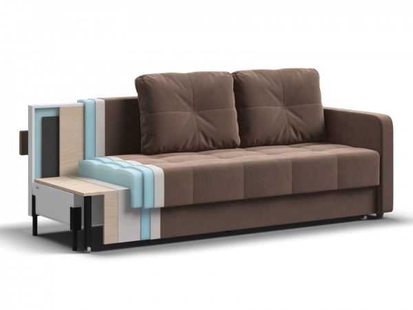 Диван Морган Велюр Монолит мокко