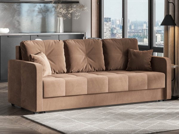 Диван Морган Велюр Монолит мокко