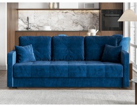 Диван Морган Велюр Монолит синий