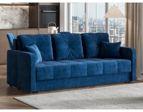 Диван Морган Велюр Монолит синий