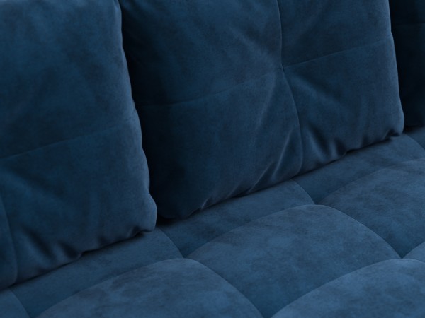 Диван Морган Велюр Монолит синий