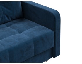 Диван Морган Велюр Монолит синий