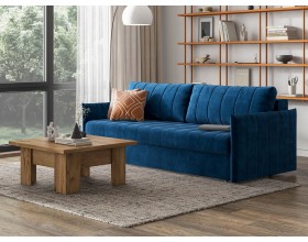 Диван Пекин Велюр Монолит синий