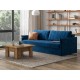 Диван Пекин Велюр Монолит синий
