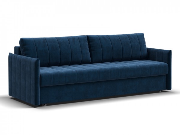 Диван Пекин Велюр Монолит синий