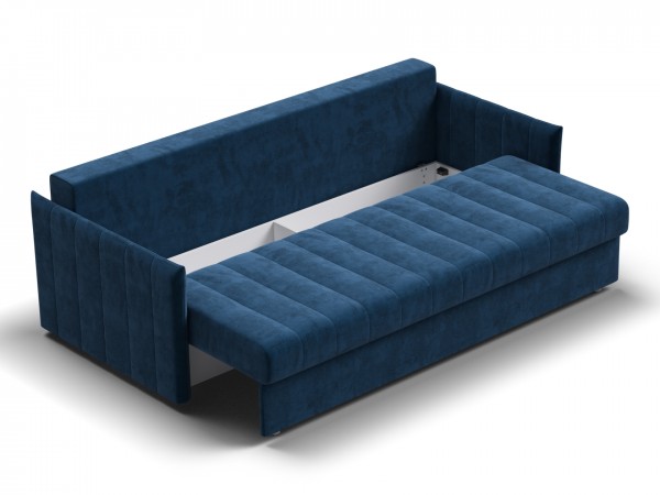 Диван Пекин Велюр Монолит синий