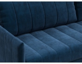 Диван Пекин Велюр Монолит синий