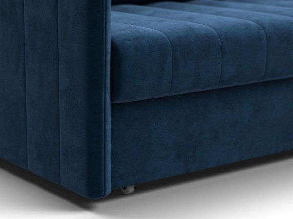 Диван Пекин Велюр Монолит синий