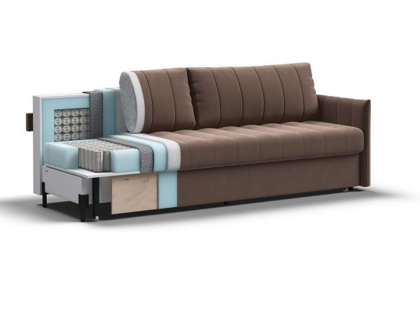 Диван Лайн Monolit мокко