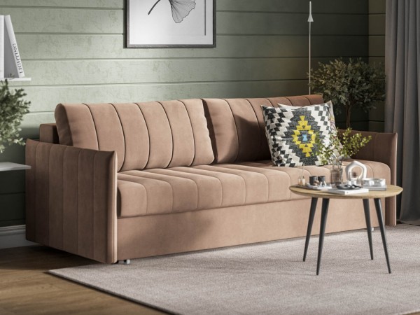 Диван Пекин Велюр Монолит мокко