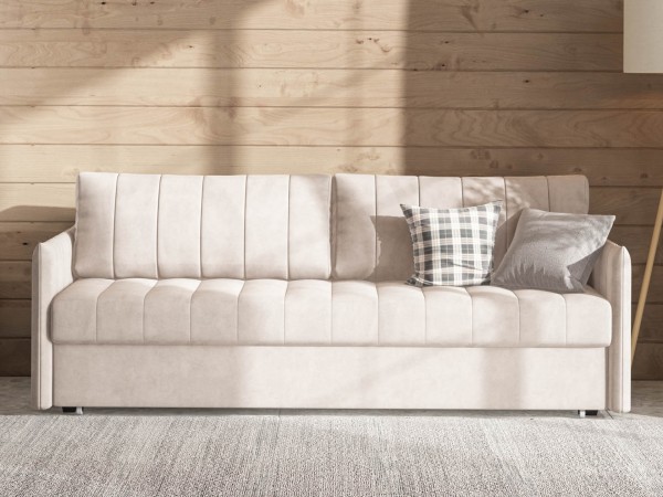 Диван Пекин Велюр Монолит латте