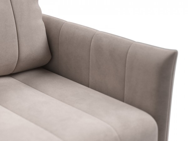 Диван Пекин Велюр Монолит латте