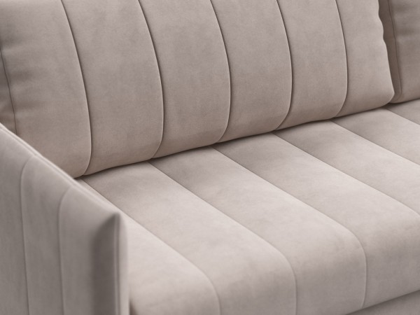 Диван Пекин Велюр Монолит латте