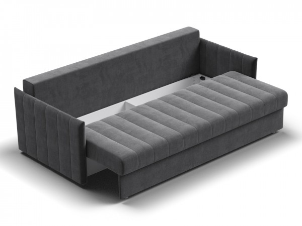 Диван Пекин Велюр Монолит серый