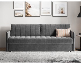 Диван Пекин Велюр Монолит серый
