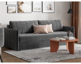 Диван Пекин Велюр Монолит серый