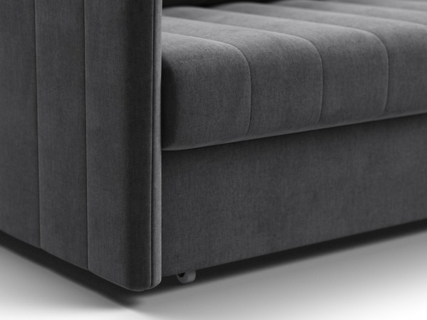 Диван Пекин Велюр Монолит серый
