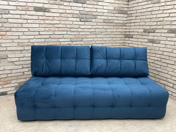 Уценка. Босс Мини диван Велюр Монолит синий