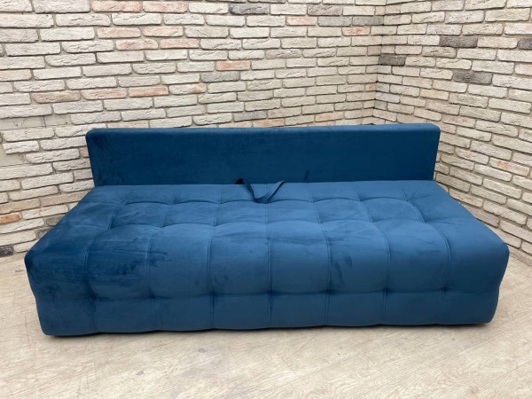 Уценка. Босс Мини диван Велюр Монолит синий