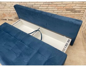 Уценка. Босс Мини диван Велюр Монолит синий