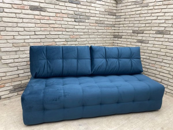 Уценка. Босс Мини диван Велюр Монолит синий