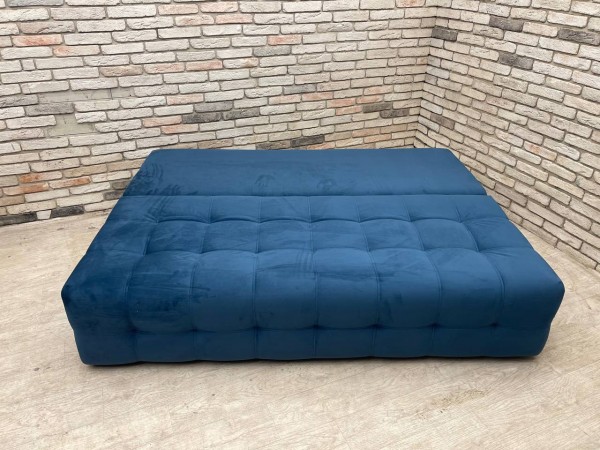 Уценка. Босс Мини диван Велюр Монолит синий