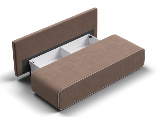 Диван Уно Мини Велюр Монолит мокко