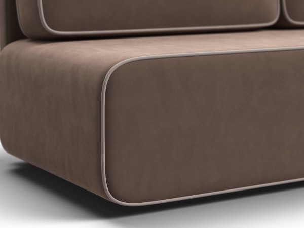 Диван Уно Мини Велюр Монолит мокко