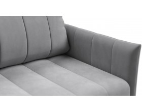 Диван Сканди Велюр Монолит сталь