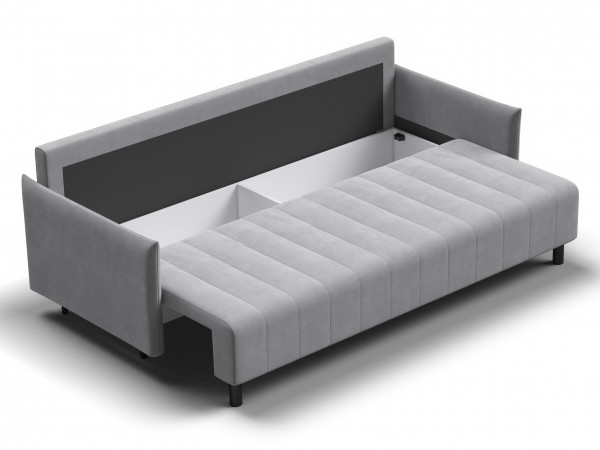 Диван Сканди Велюр Монолит сталь