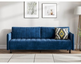 Диван Сканди Велюр Монолит синий