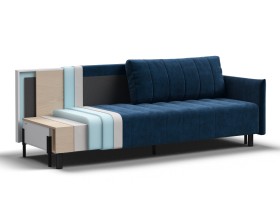 Диван Сканди Велюр Монолит синий