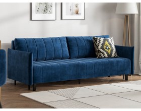 Диван Сканди Велюр Монолит синий