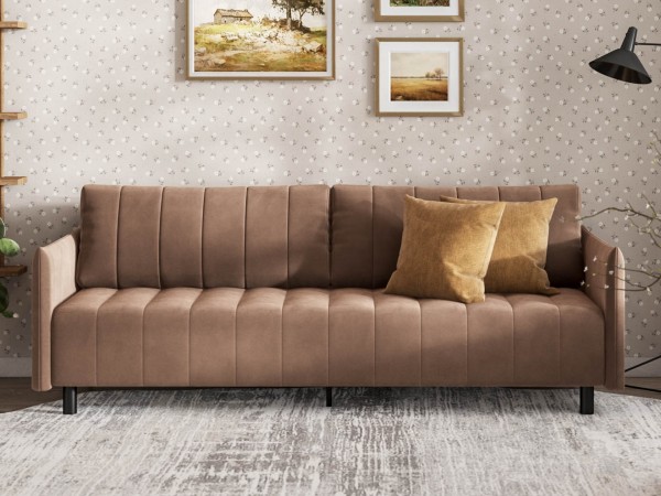 Диван Сканди Велюр Монолит мокко