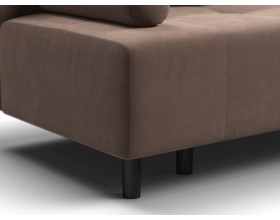 Диван Лукас Мини Велюр Монолит мокко