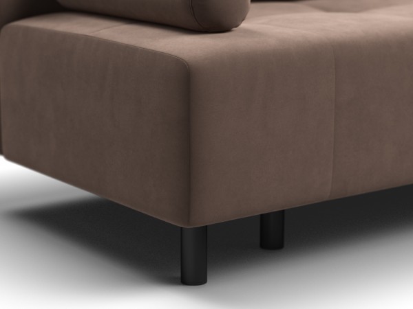 Диван Лукас Мини Велюр Монолит мокко