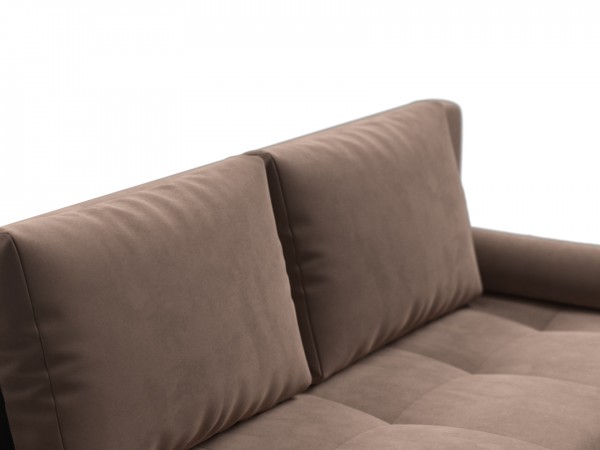 Диван Лукас Мини Велюр Монолит мокко