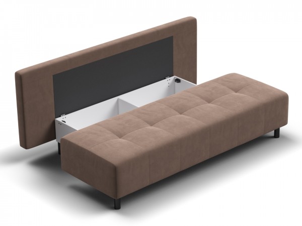 Диван Лукас Мини Велюр Монолит мокко