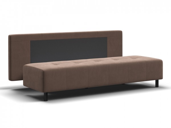 Диван Лукас Мини Велюр Монолит мокко