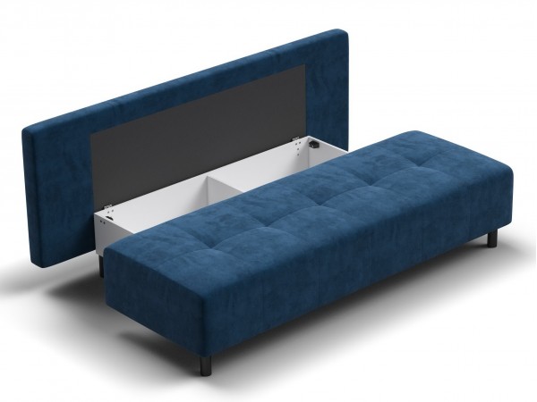 Диван Лукас Мини Велюр Монолит серый