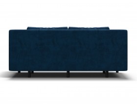 Диван Лукас Мини Велюр Монолит сталь