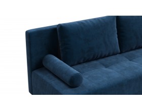 Диван Лукас Мини Велюр Монолит сталь