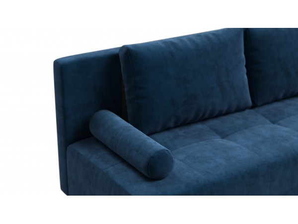 Диван Лукас Мини Велюр Монолит серый