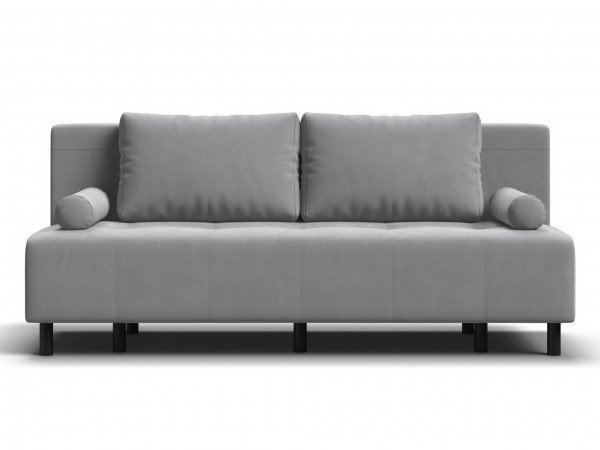 Диван Лукас Мини Велюр Монолит сталь