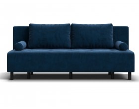 Диван Лукас Мини Велюр Монолит синий